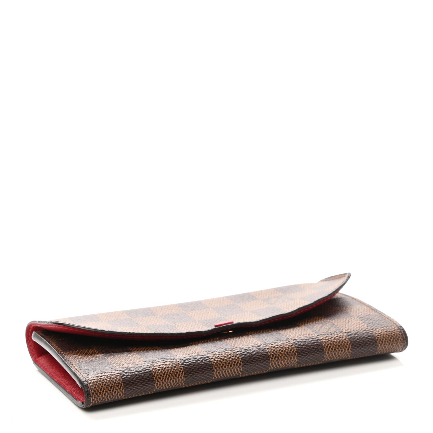 Damier Ebene Emilie Wallet Red