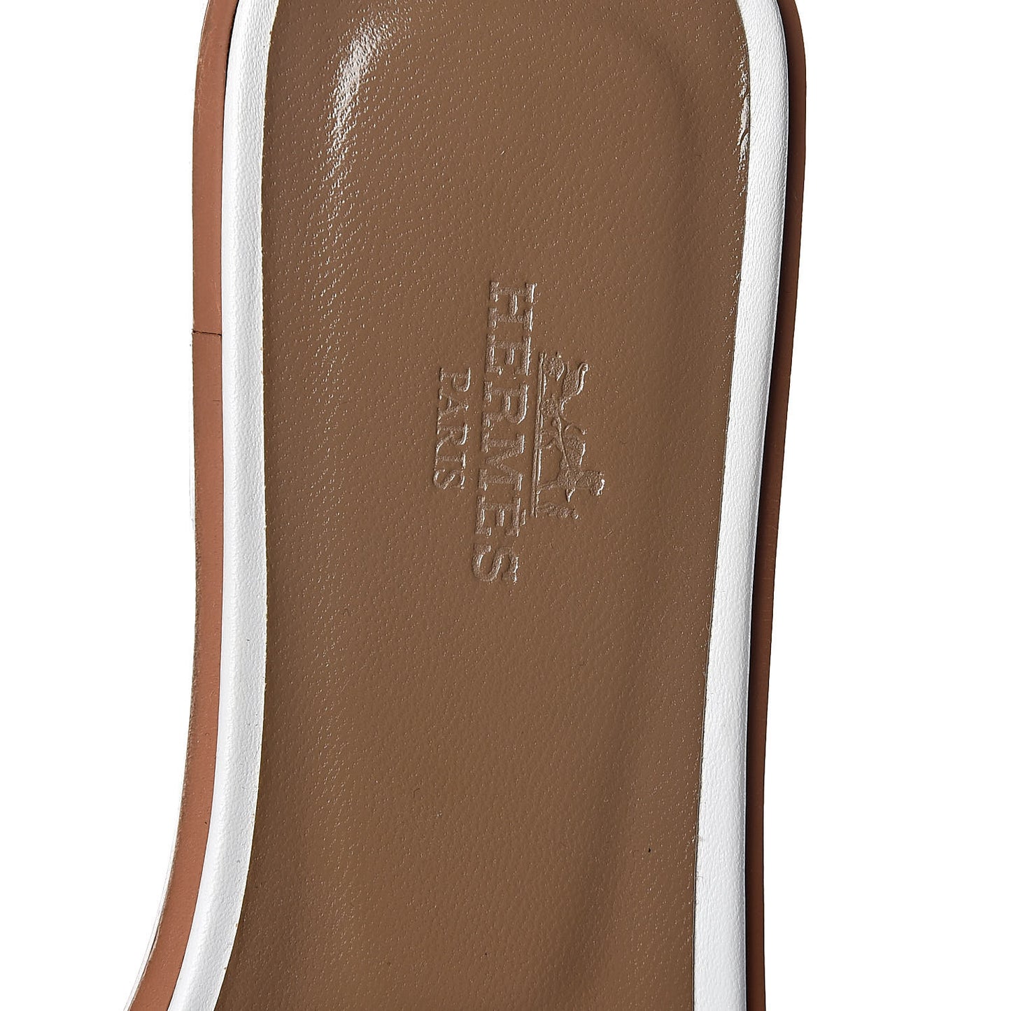 Box Calfskin Oran Sandals 38 White