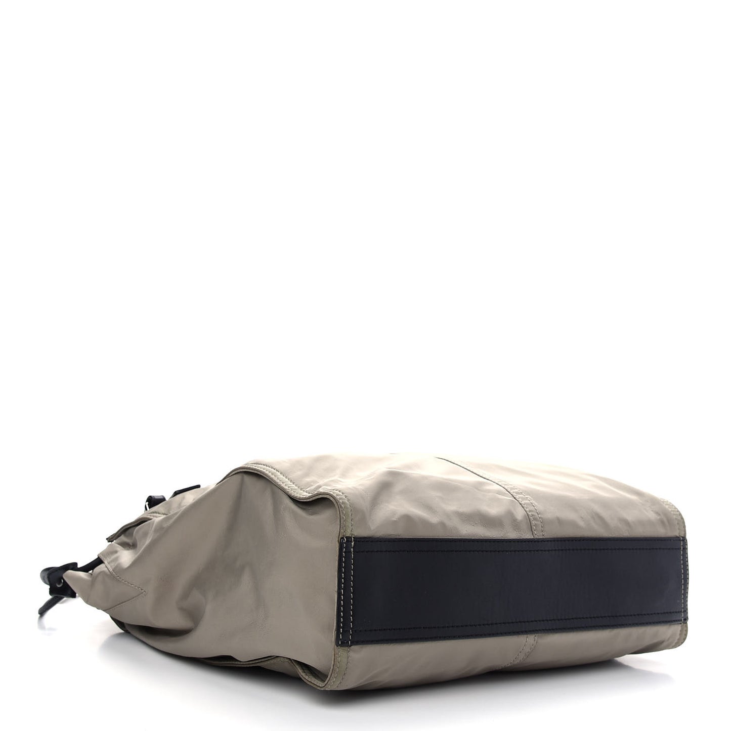 Nylon Buckleigh Packable Tote Bag Beige