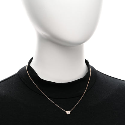 Hermes 18K Rose Gold Diamond Clou d'H Pendant Necklace 2 of 5