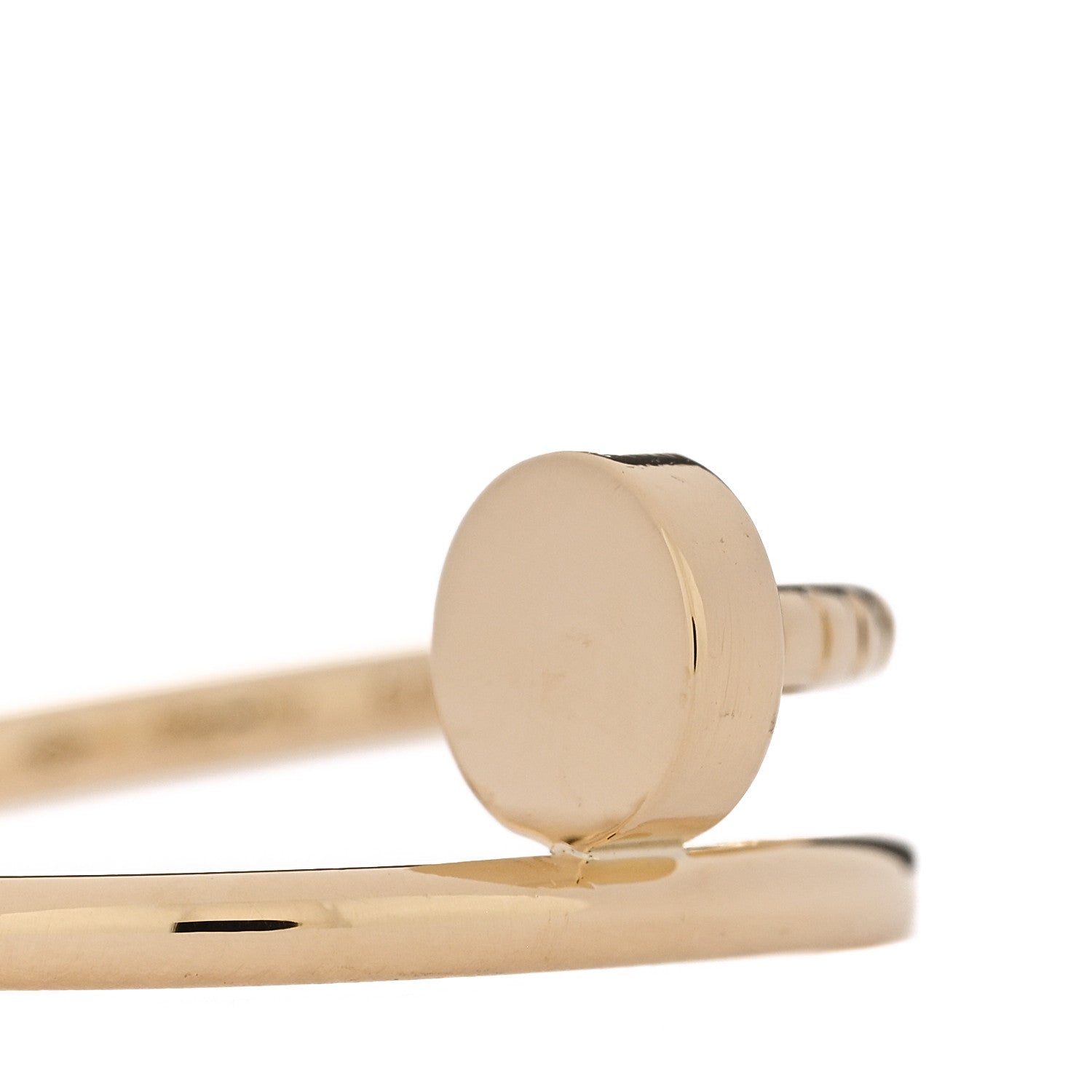 Cartier 18K Yellow Gold Small Juste Un Clou Ring 53 6.5 4 of 5