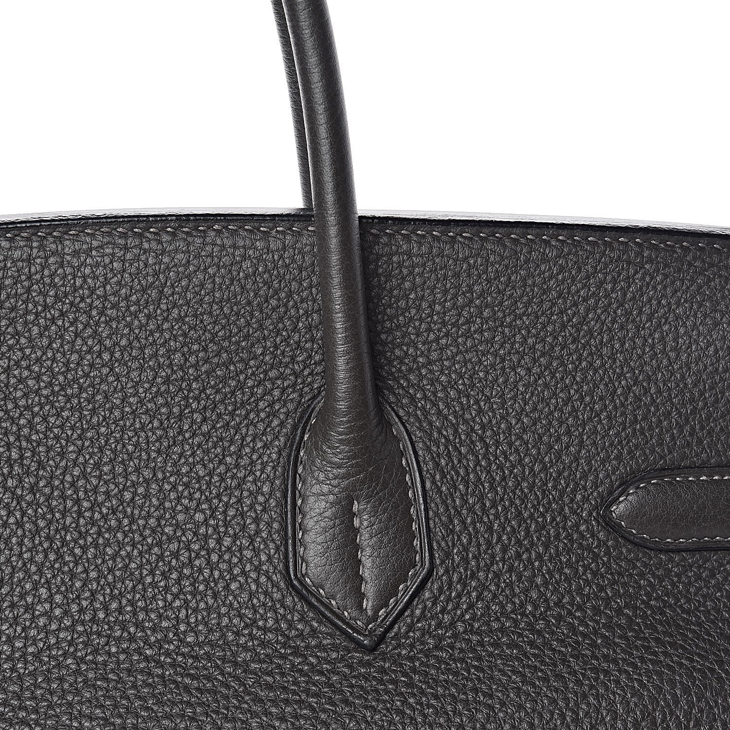 Hermes Taurillon Clemence Birkin 35 Graphite 28 of 37