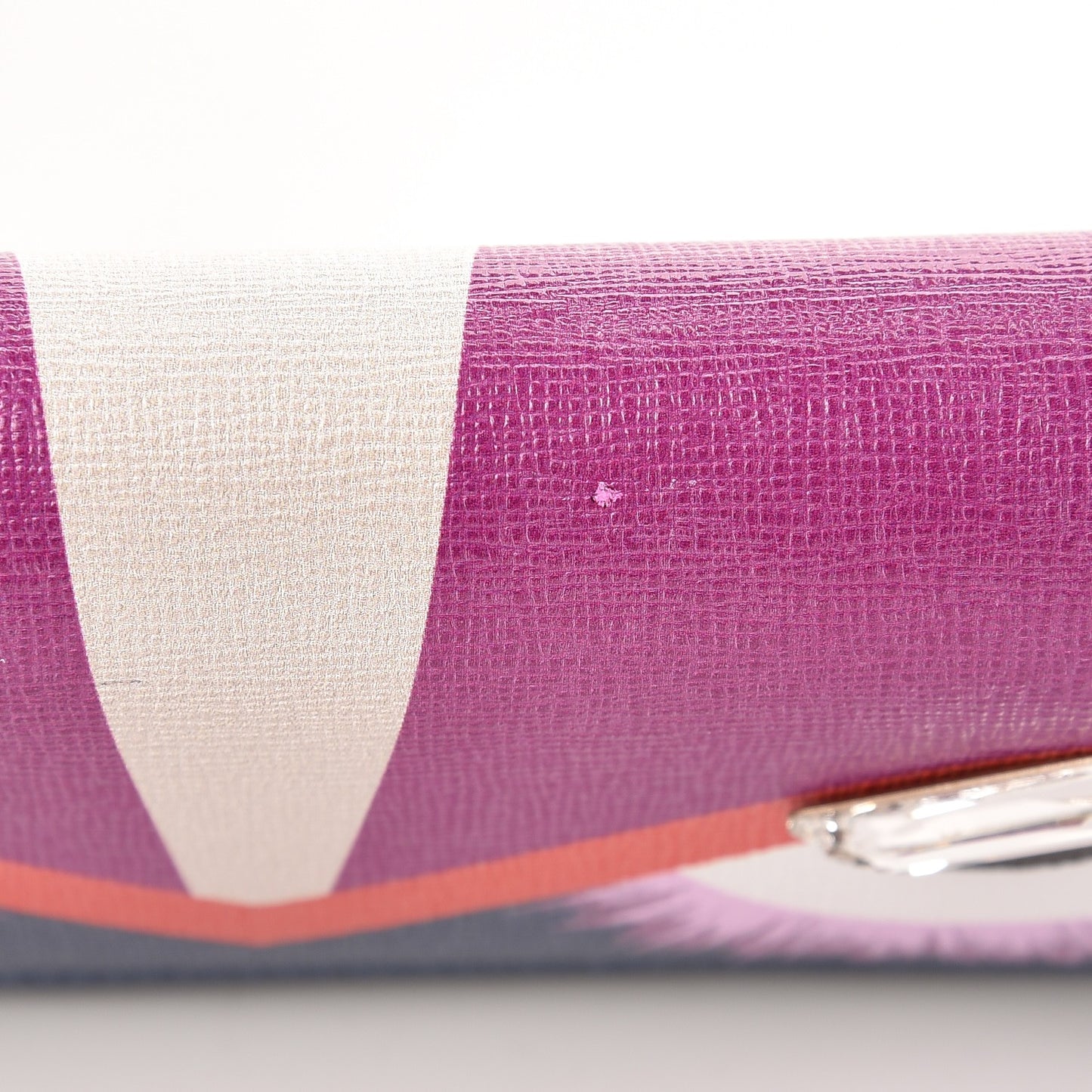 Vitello Elite Crystal Eye Monster Continental Wallet Cobalt Lavender Pink