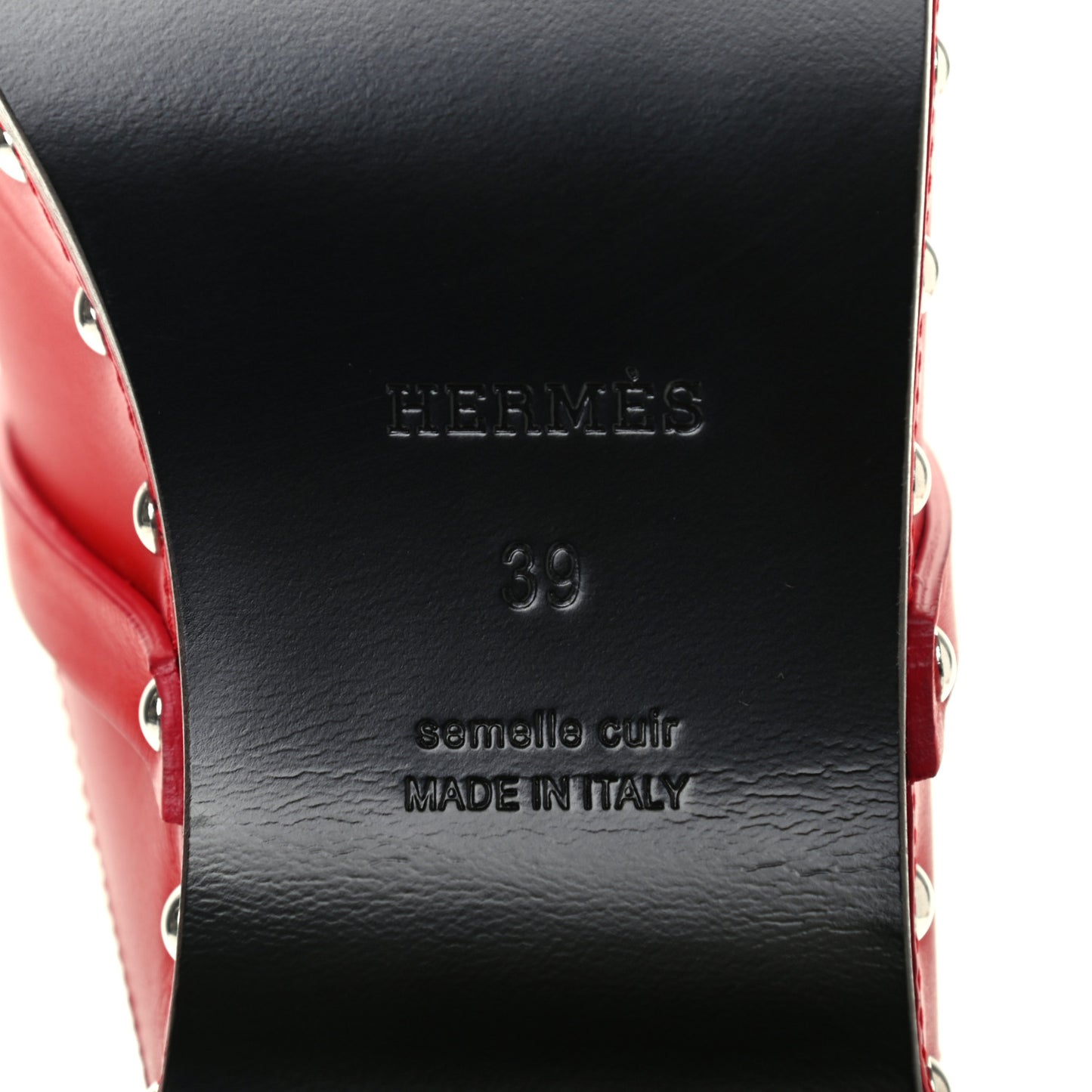 Calfskin Carlotta Mules 39 Rouge