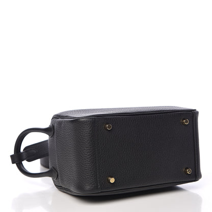 Hermes Taurillon Clemence Mini Lindy 20 Black 4 of 11