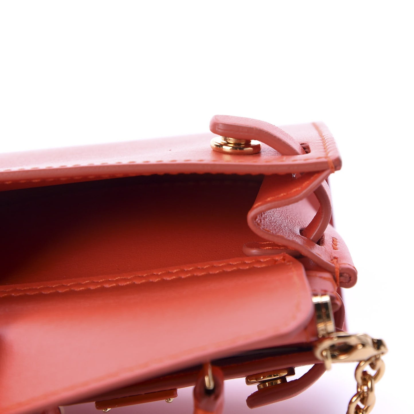 Calfskin Micro Miss Sicily 62 Satchel Orange