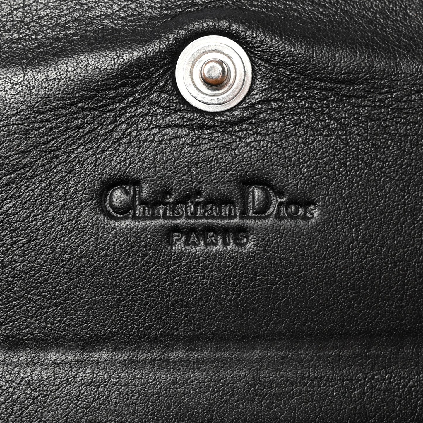 Monogram Chain Flap Black