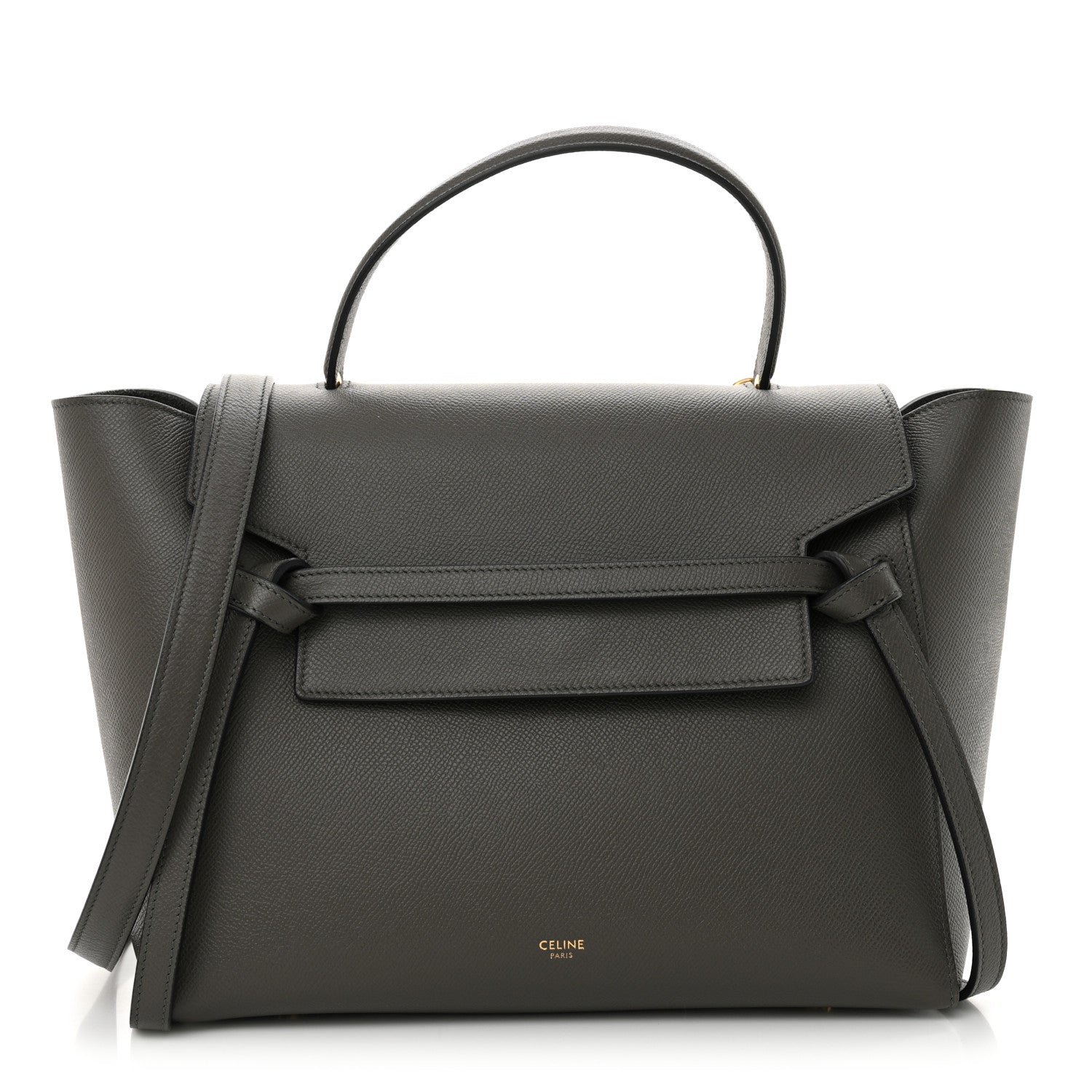 Celine Grained Calfskin Mini Belt Bag Grey 1 of 11