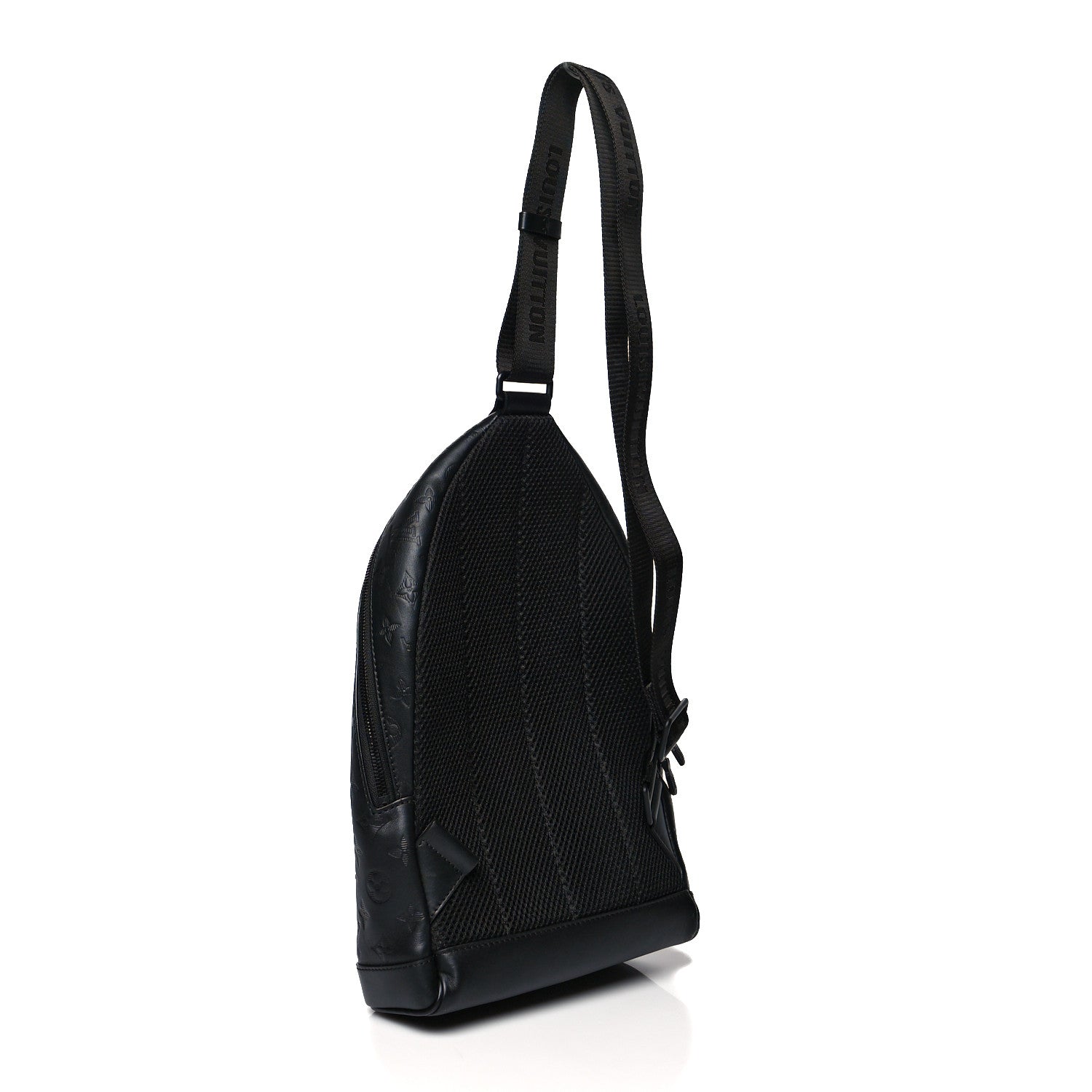 Louis Vuitton Monogram Shadow Racer Slingbag Black 2 of 9