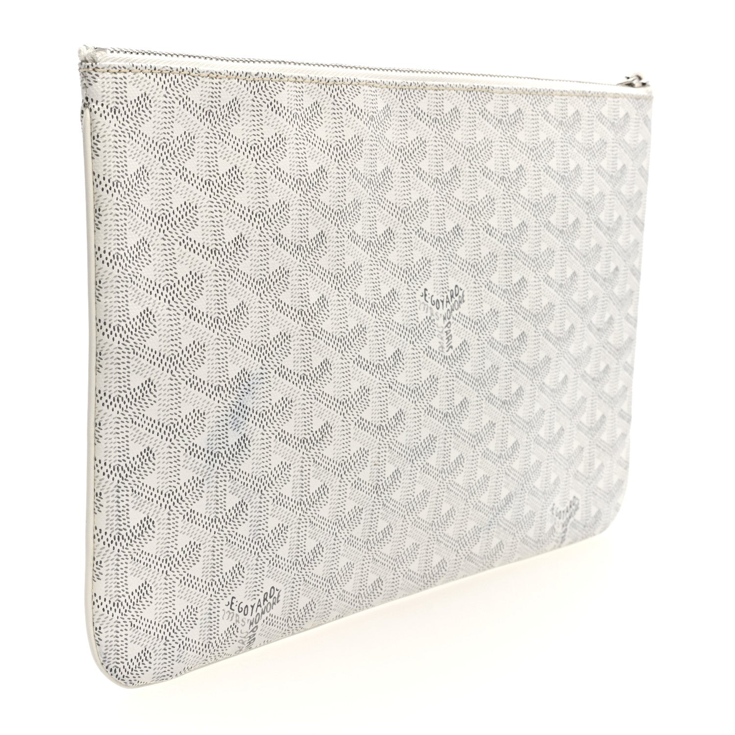 Goyard Goyardine Senat Pochette MM White 3 of 6