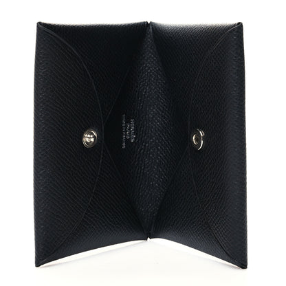Hermes Epsom Calvi Card Case Black 5 of 12