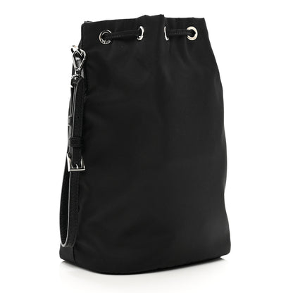Prada Saffiano Tessuto Nylon Vela Bucket Wristlet Black 3 of 6