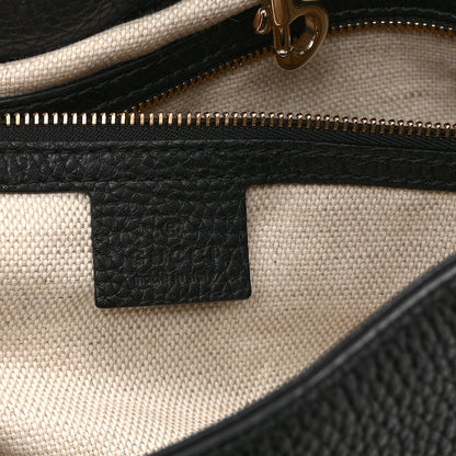 Gucci Pebbled Calfskin Medium Soho Chain Shoulder Bag Black 6 of 11