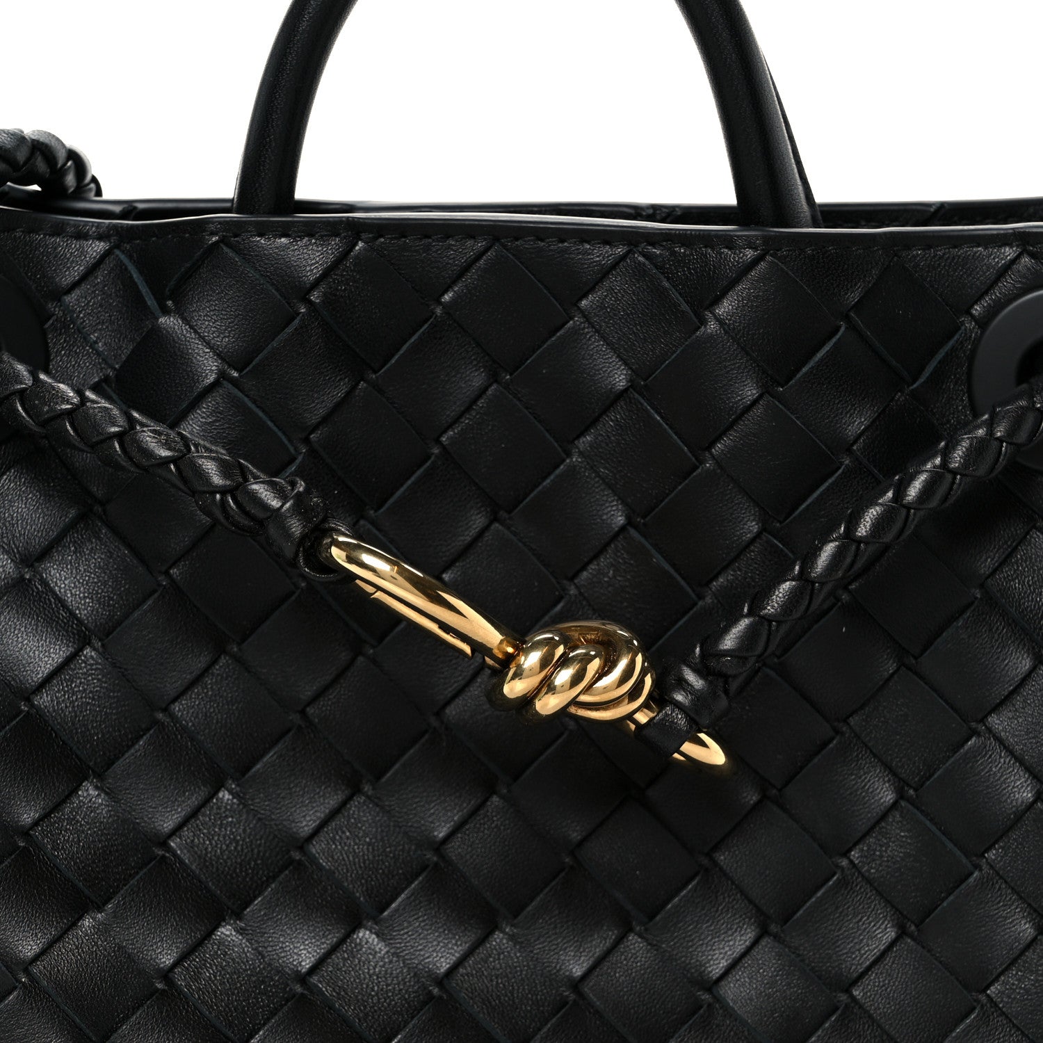 Bottega Veneta Nappa Intrecciato Small Andiamo Shoulder Bag Black 8 of 10