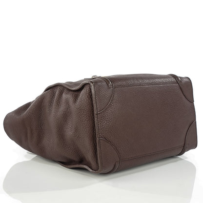 Celine Pebbled Calfskin Mini Luggage Chocolate 5 of 10