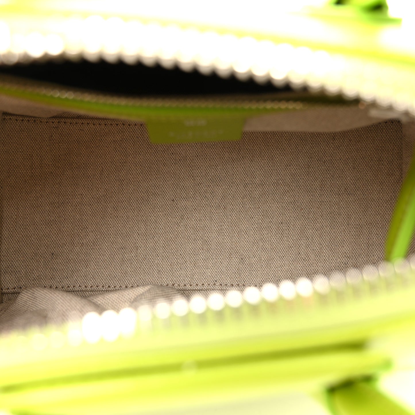 Shiny Lord Calfskin Mini Antigona Citrus Green