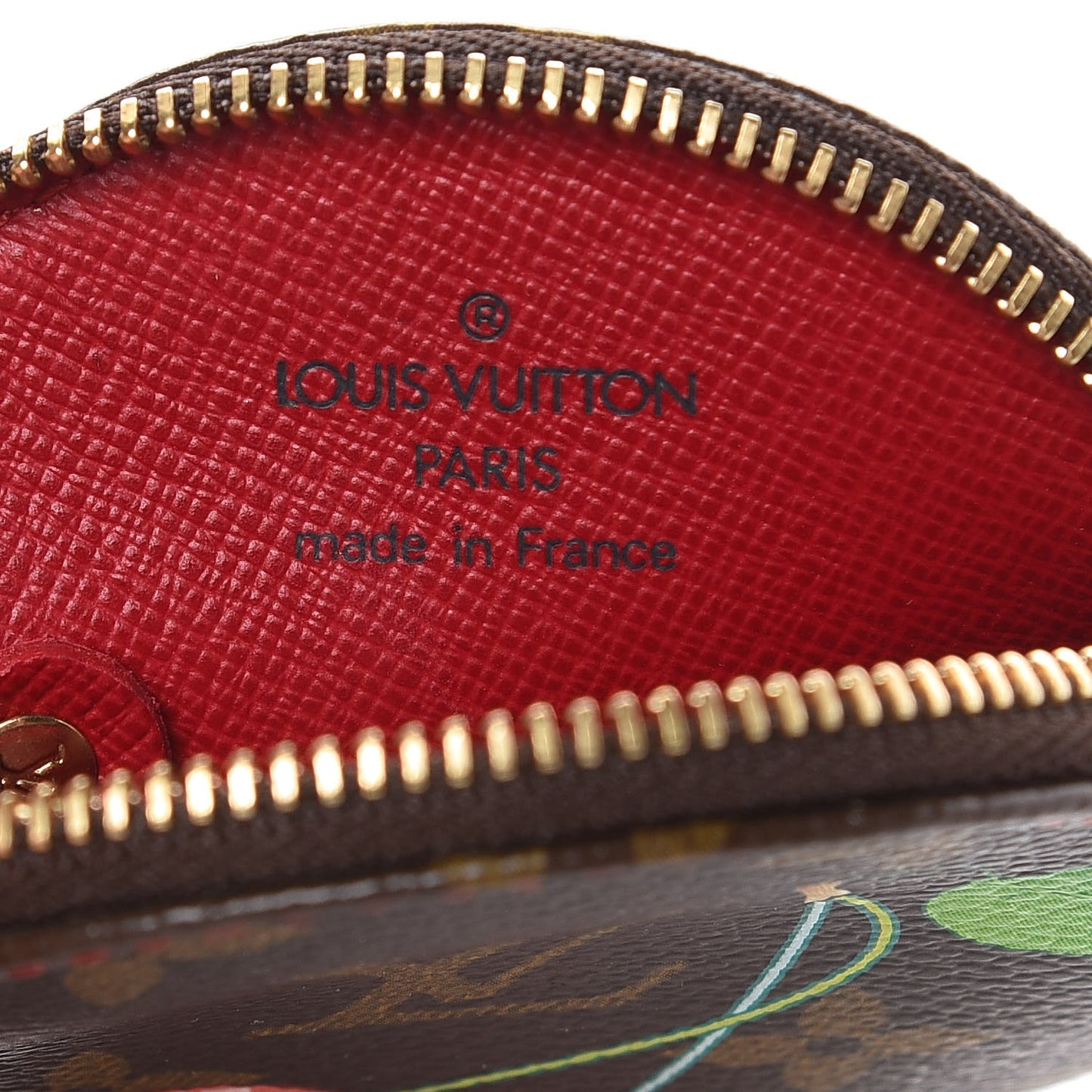 Monogram Cerises Round Coin Purse