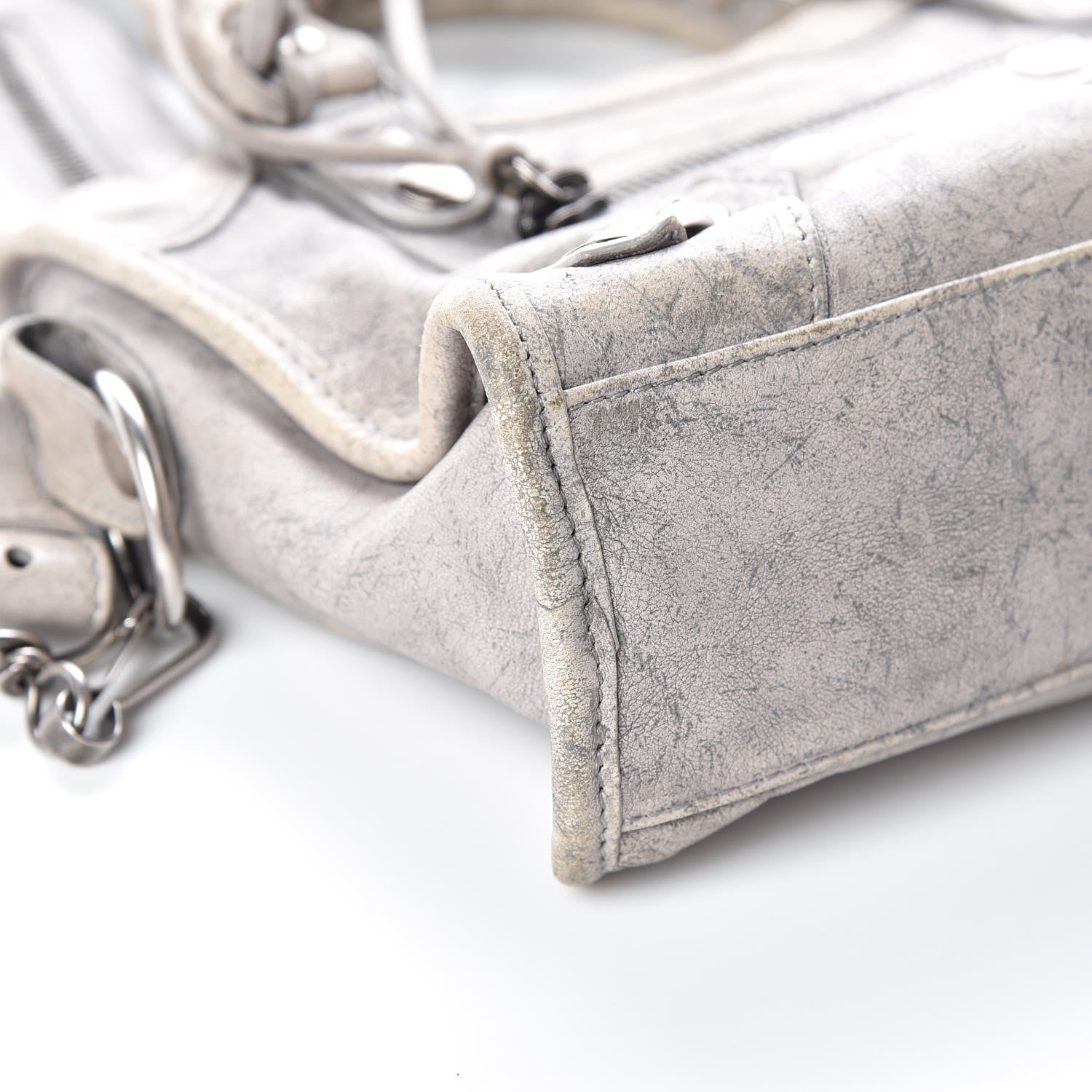 Balenciaga Agneau Mini Marble Hardware City Grey 6 of 12