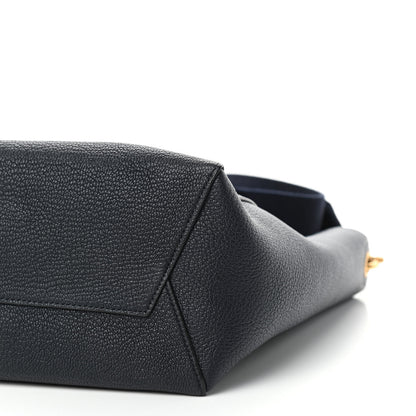 Celine Soft Grained Calfskin Small Sangle Bucket Bag Navy 8 of 9