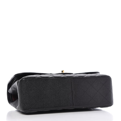 Chanel Caviar Quilted Jumbo Double Flap Black 4 of 11