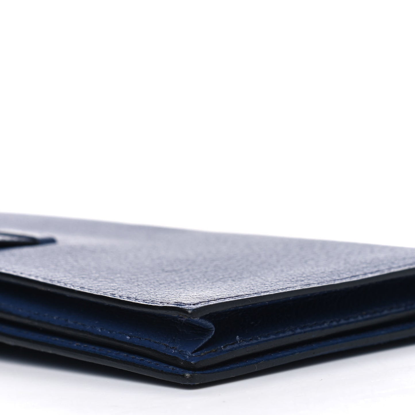 Chevre Mysore Bearn Gusset Wallet Bleu Thalassa