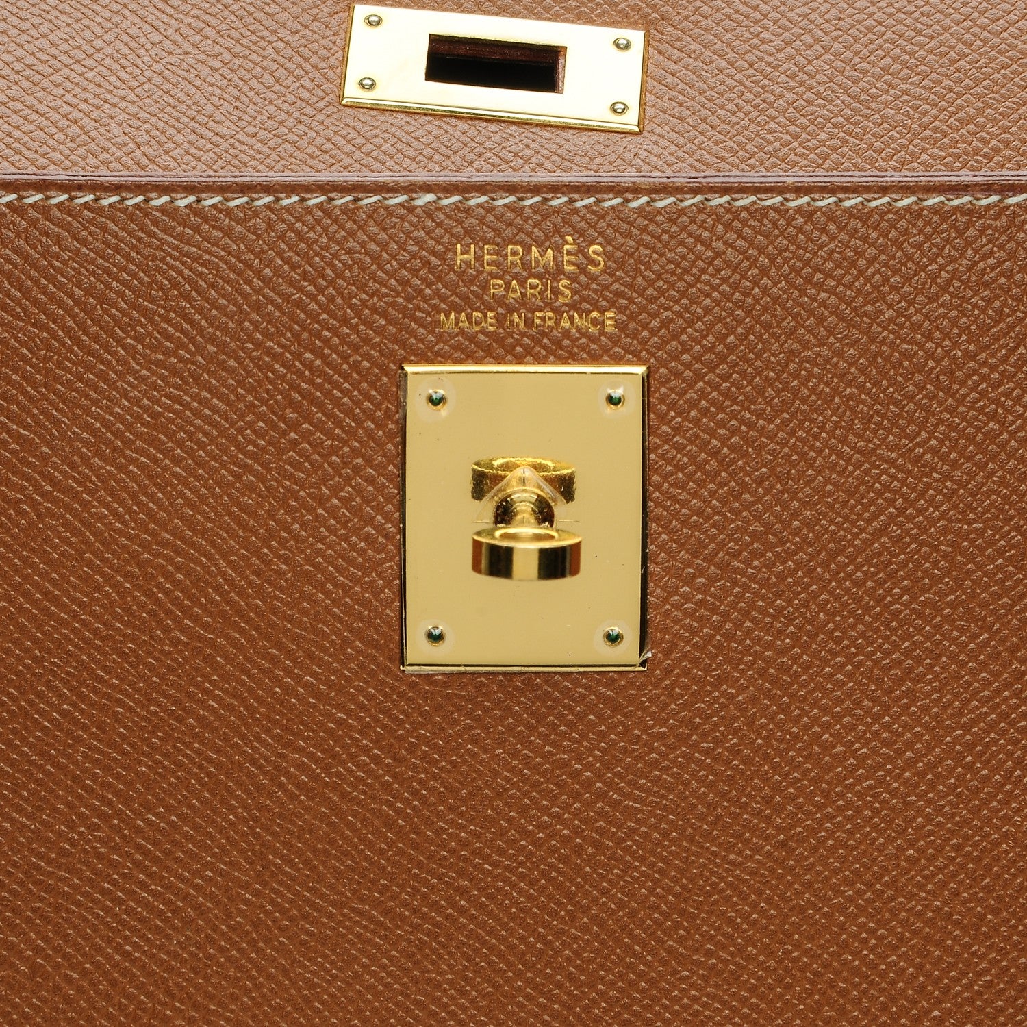 Hermes Courchevel Kelly Sellier 35 Gold 9 of 35