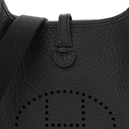 Hermes Taurillon Clemence Evelyne TPM Black 8 of 11