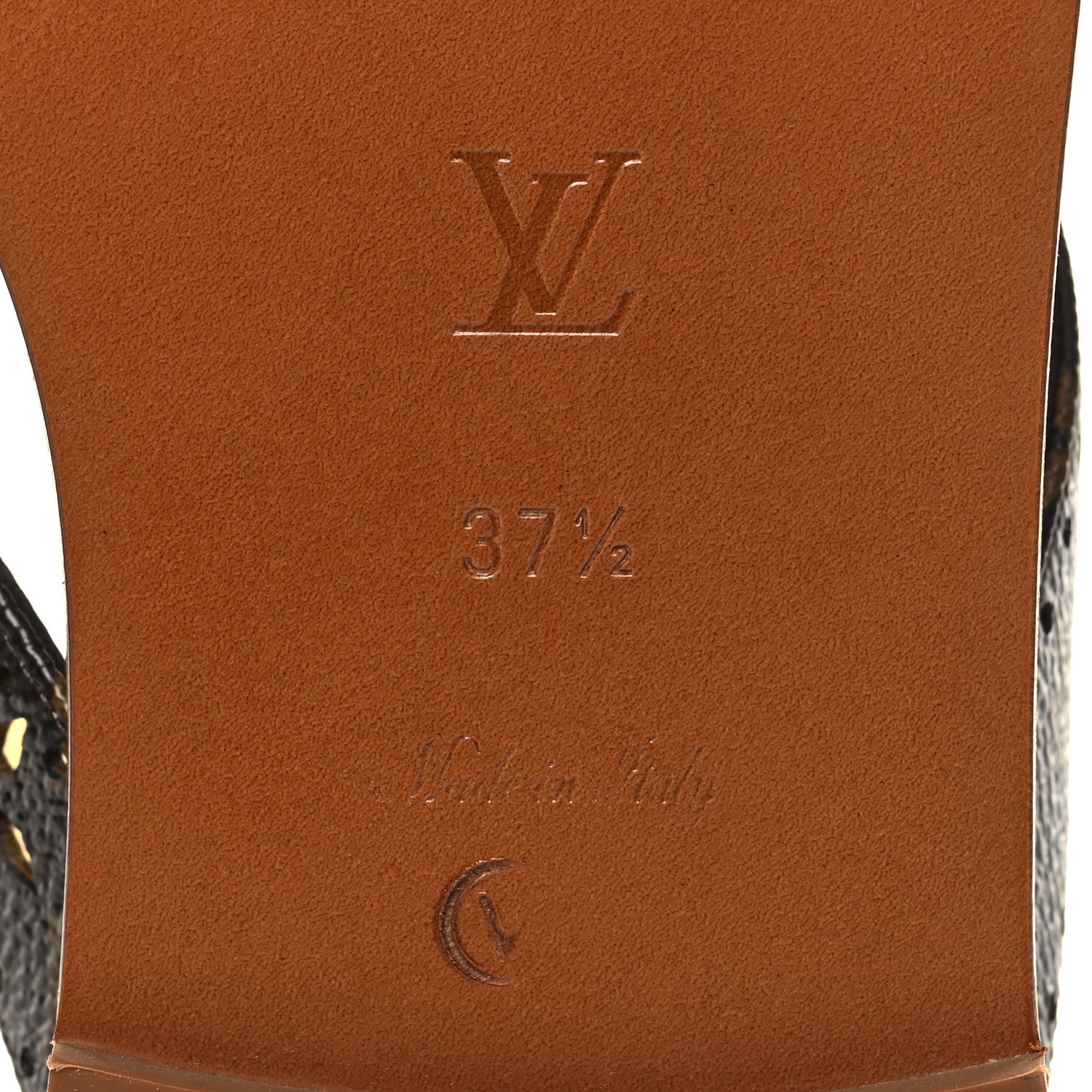 Louis Vuitton Monogram Sunny Flat Thong Sandals 37.5 Brown 7 of 8