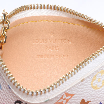 Louis Vuitton Monogram Multicolor Key Pouch White 7 of 8