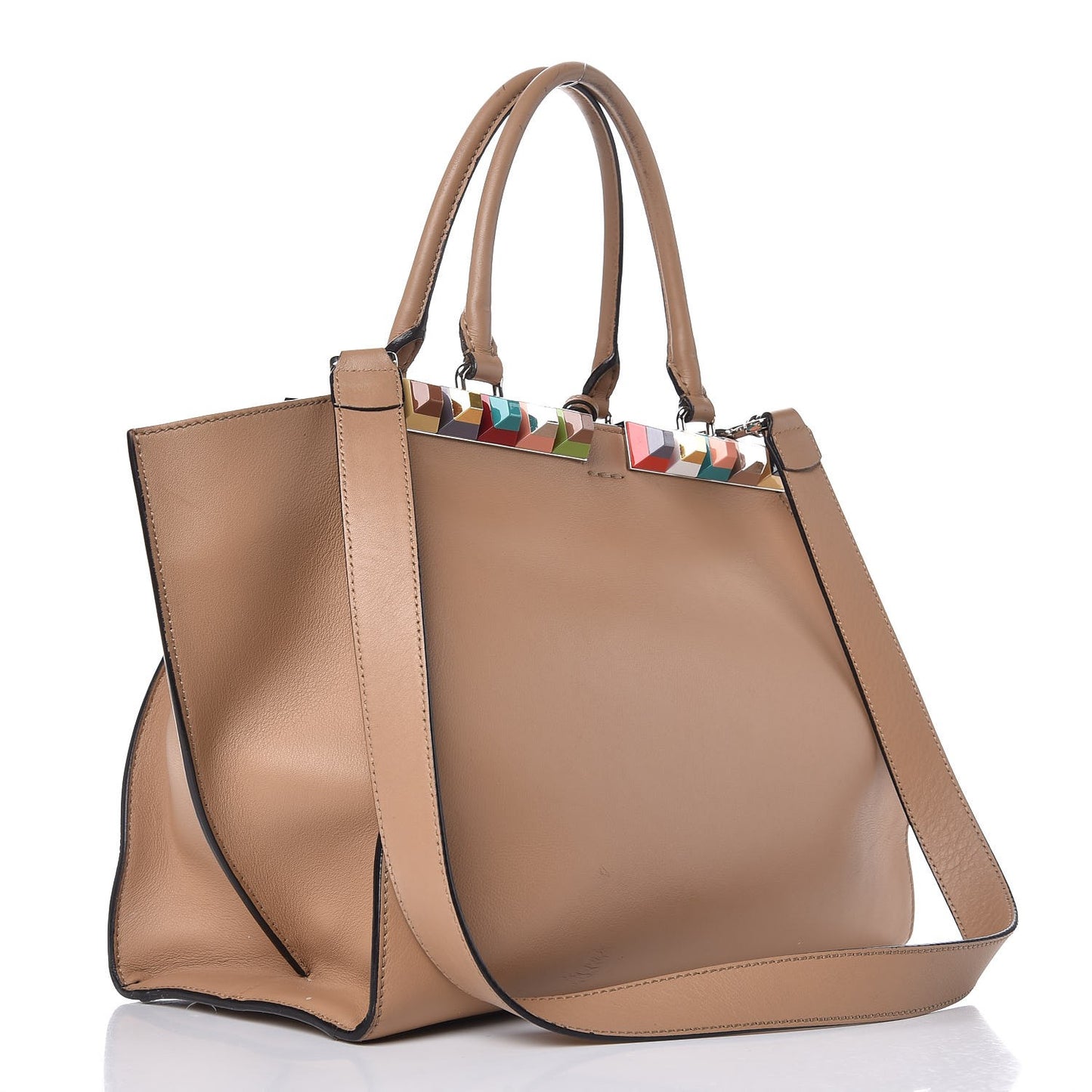 VItello Dolce Studded Petite 3Jours Tote Cuoio Multicolor