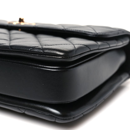 Chanel Lambskin Quilted Medium Trendy CC Flap Dual Handle Bag Black 10 of 12