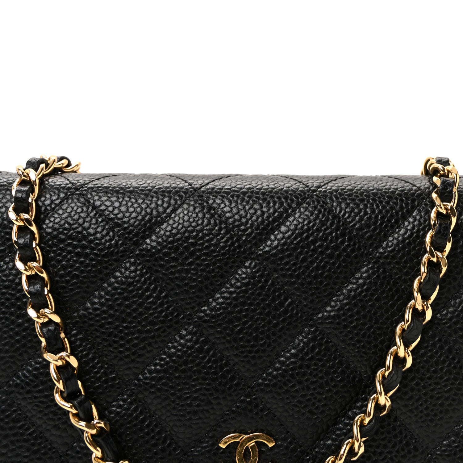 Chanel Caviar Quilted Wallet on Chain WOC Black 9 of 11