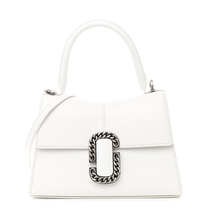 Marc Jacobs Calfskin The St. Marc Top Handle Bag White 1 of 10