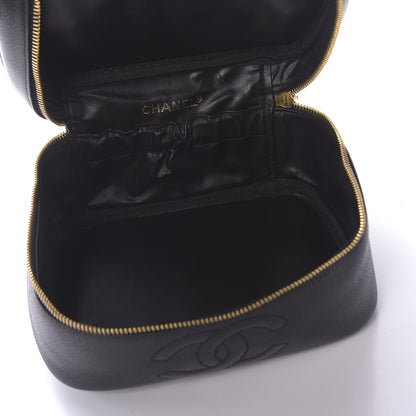 Chanel Caviar Vanity Cosmetic Case Black 5 of 11