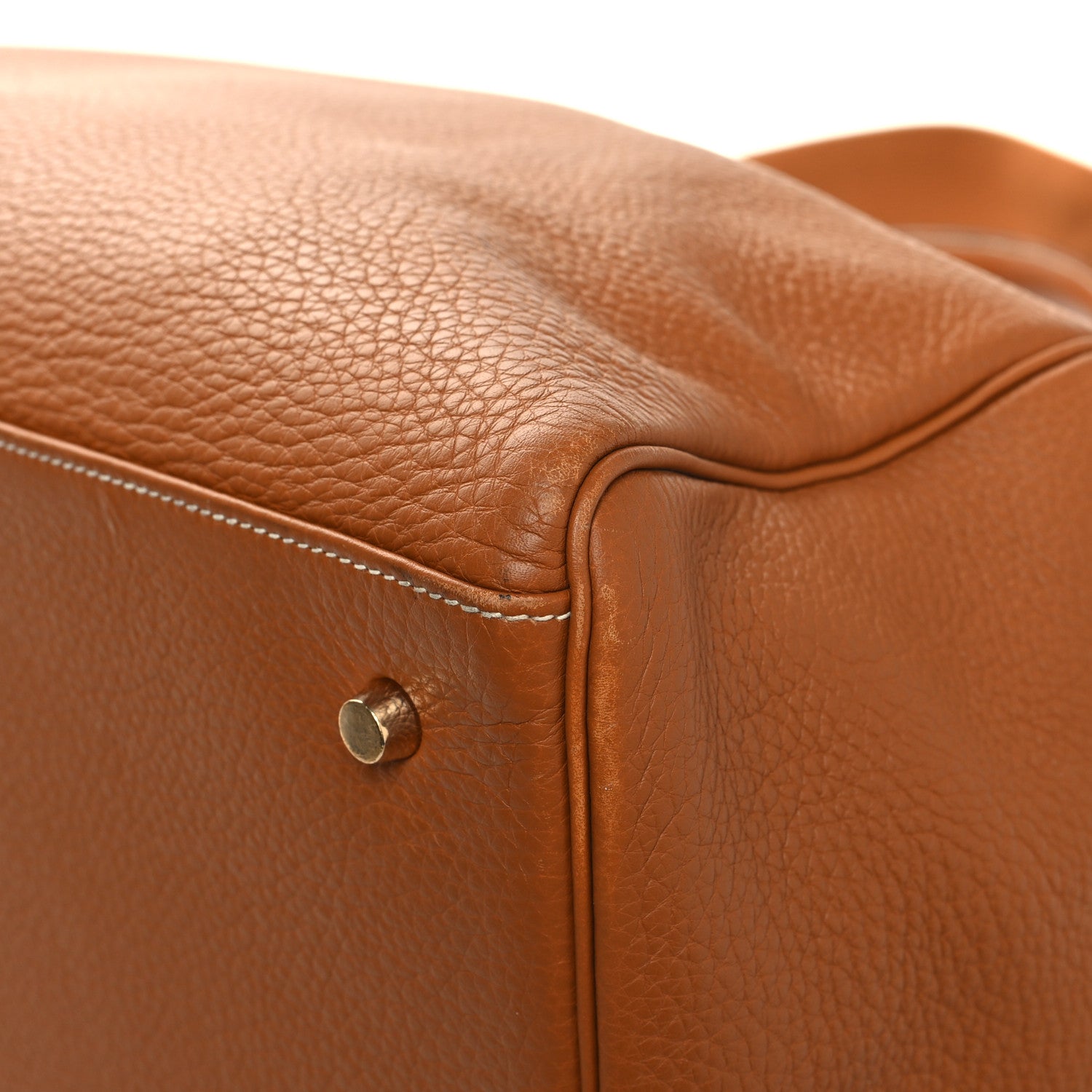 Hermes Taurillon Clemence Voyage Kelly 50 Gold 12 of 14