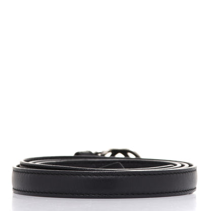 Gucci Moon Calfskin Nickel Interlocking G 20mm Belt 95 38 Black 2 of 5