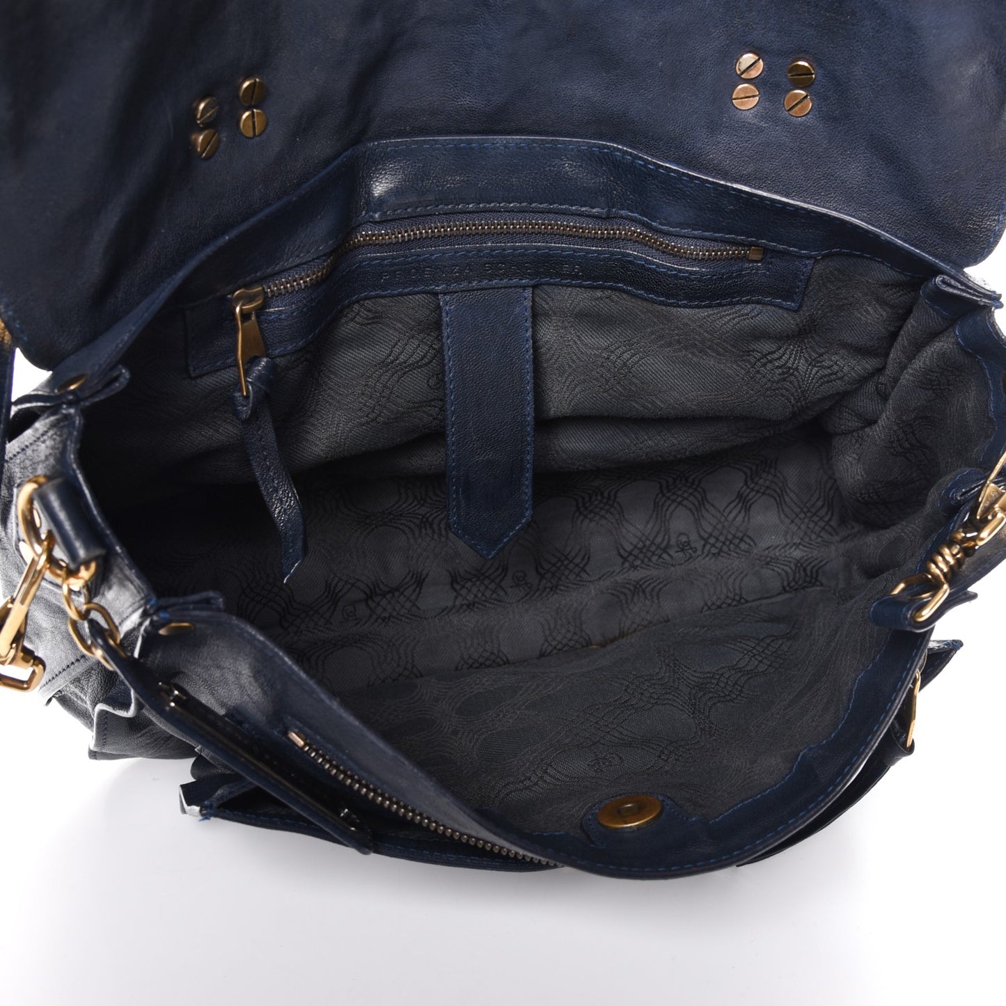 Lambskin Medium PS1 Satchel Navy