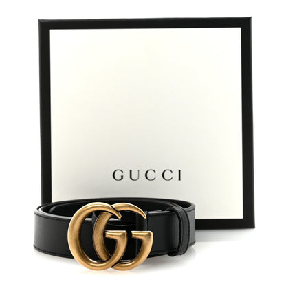 Gucci Calfskin Double G 30mm Belt 85 34 Black 6 of 6