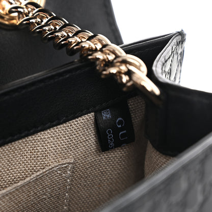 Gucci Microguccissima Medium Emily Chain Shoulder Bag Black 8 of 11