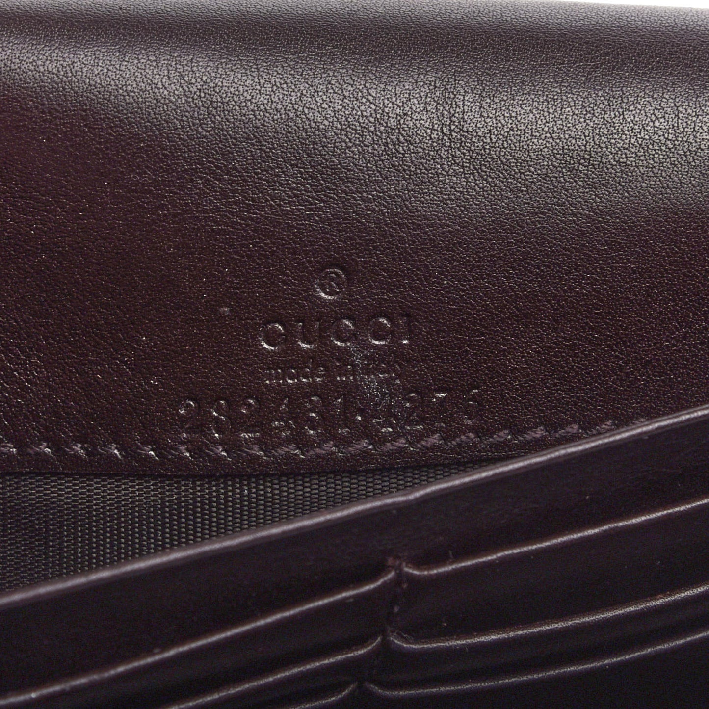 Guccissima Sukey Continental Wallet Purple