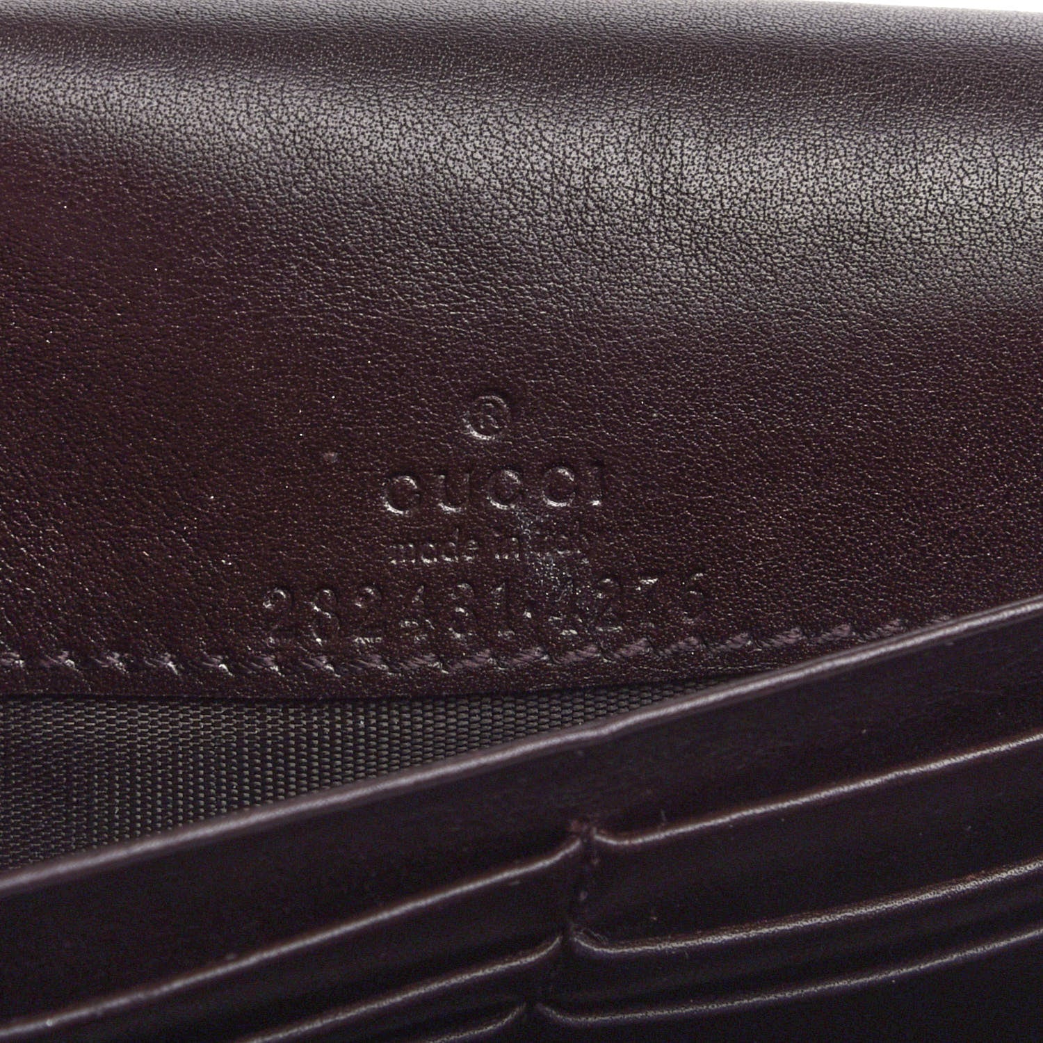 Gucci Guccissima Sukey Continental Wallet Purple 8 of 12