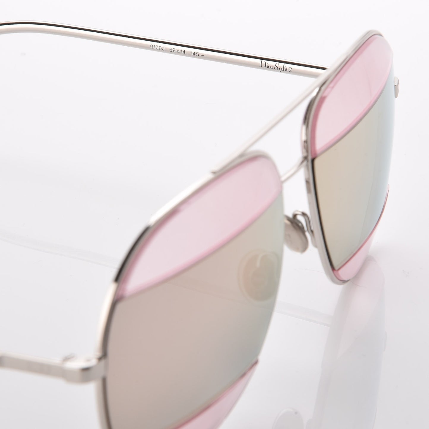 Metal DiorSplit 2 Sunglasses Pink
