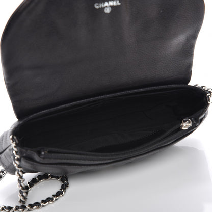 Chanel Caviar Half Moon Wallet On Chain WOC Black 5 of 9