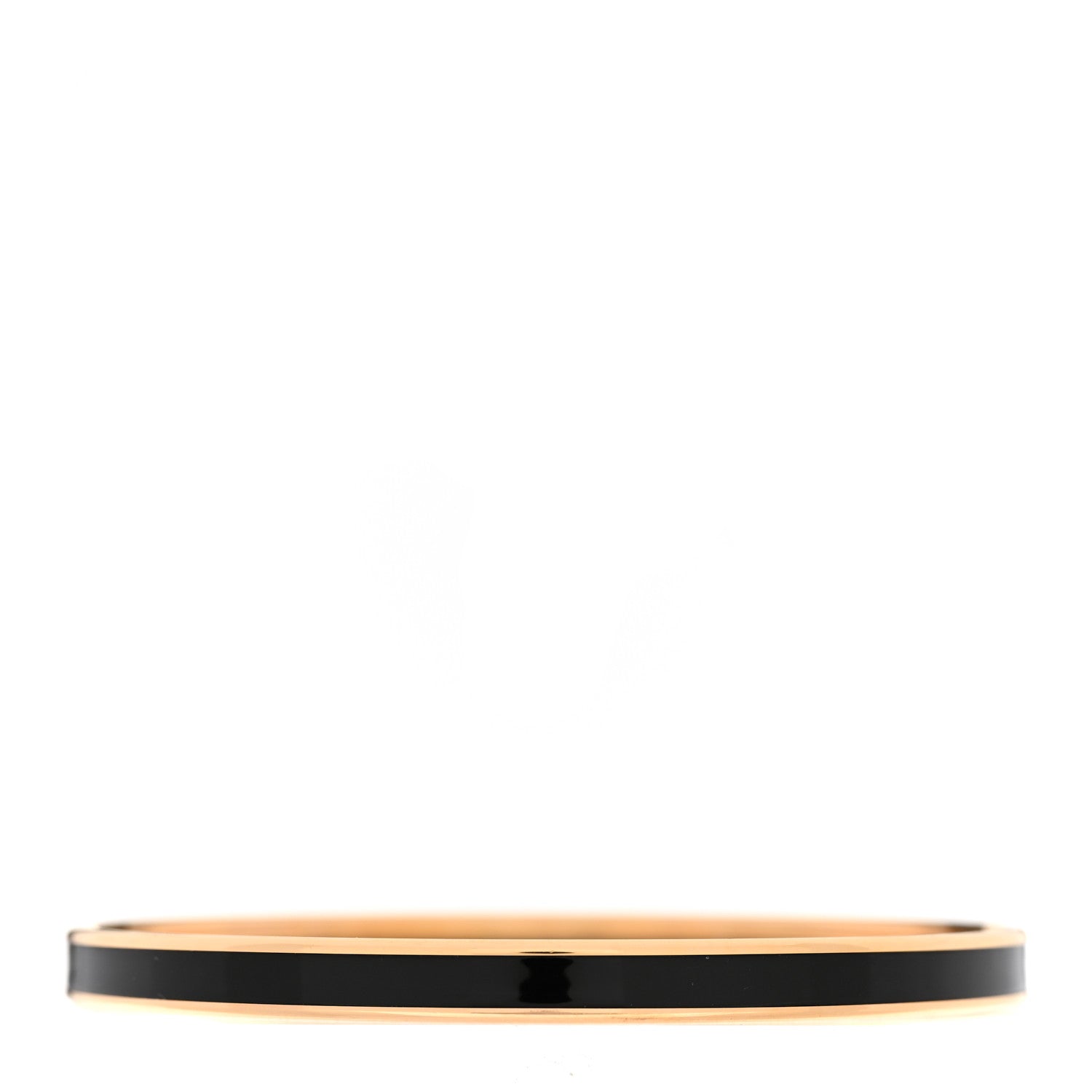 Hermes Enamel Printed Extra Narrow Uni Bracelet 70 Black 3 of 5