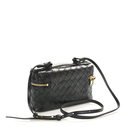 Bottega Veneta Calfskin Intrecciato Bang Bang Vanity Case Black 2 of 9