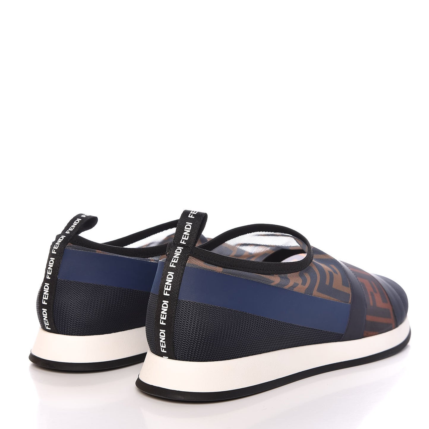 Technical Mesh Tulle Slip On Sneaker 40 Blue Tobacco