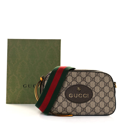 Gucci GG Supreme Monogram Web Neo Vintage Shoulder Bag Beige New Acero Crop 11 of 11