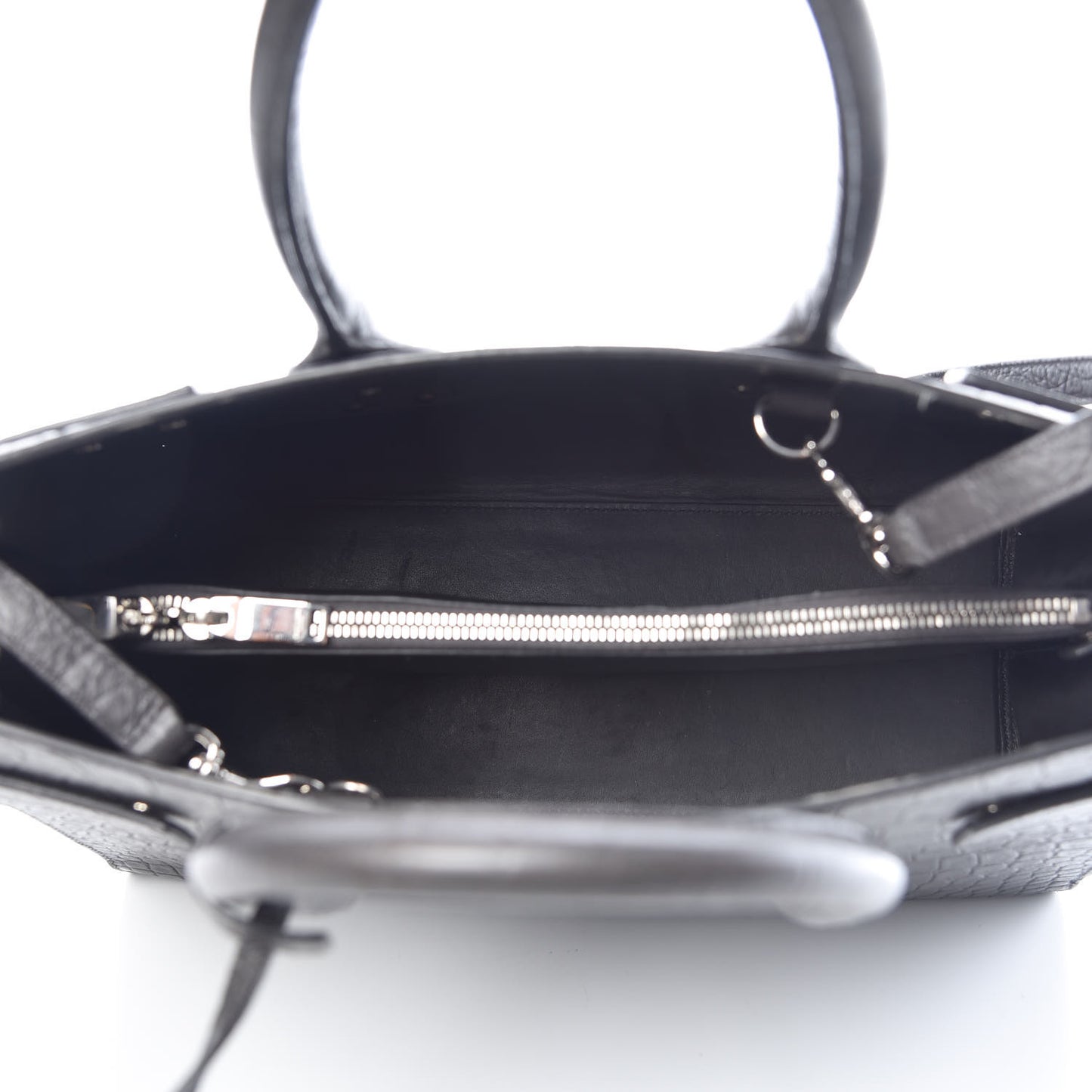 Calfskin Crocodile Embossed Small Sac De Jour Coal