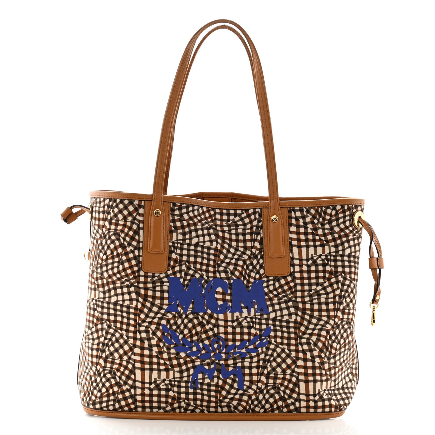Visetos Medium Liz Reversible Shopper Tote Cognac