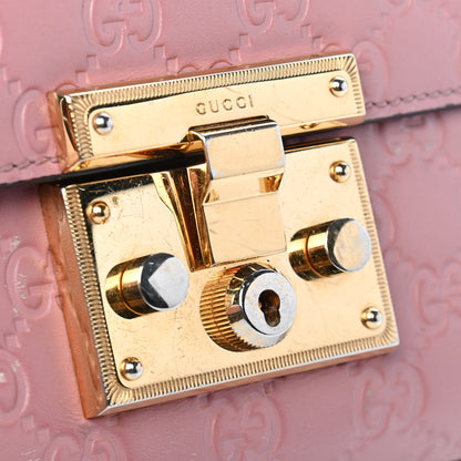 Gucci Guccissima Small Padlock Shoulder Bag Rose Baby Candy 14 of 14